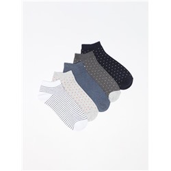 PACK OF 5 PAIRS OF ASSORTED ANKLE SOCKS