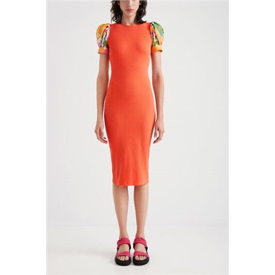 Vestido midi escote espalda