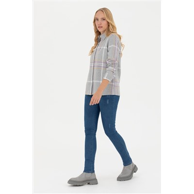 Kadın Mavi Skinny Fit Jean Pantolon