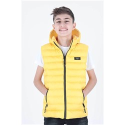 AHENGİM Erkek Çocuk Yelek Erkek Çocuk Kapüşonlu Şişme Yelek Ak215051 1-2-10000982
