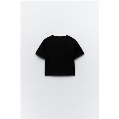 CROPPED STRETCH T-SHIRT