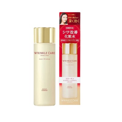 KOSE GRACE ONE WRINKLE CARE Увлажняющий лосьон-тоник с лифтинг эффектом против морщин, 180 мл