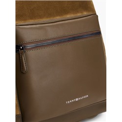 Tonal Suede and Leather Backpack