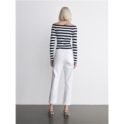 Stretch-Jeans im Boyfriend-Fit