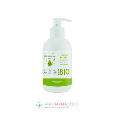 Alphanova Kids Gel Lavant Mains Poire 250 ml