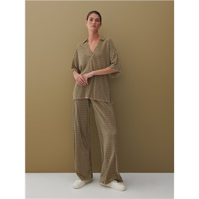 Gemusterte Bluse