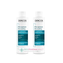 Vichy Dercos Ultra Apaisant Shampoing Cheveux Normaux à Gras 2x200mlLot  × 2