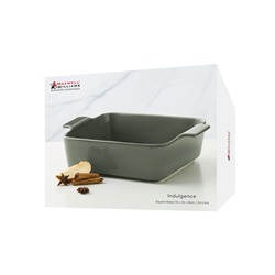 Форма для запекания, 24 см,  фарфор P, квадратная, серо-зеленая, Indulgence, 63145