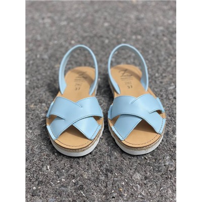 Босоножки от испанского производителья Ab.Zapatos Cruz-Yute celeste АКЦИЯ