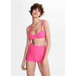 Shorts textura rayas