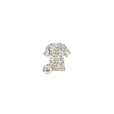 UA Create A World Print Scrub Top