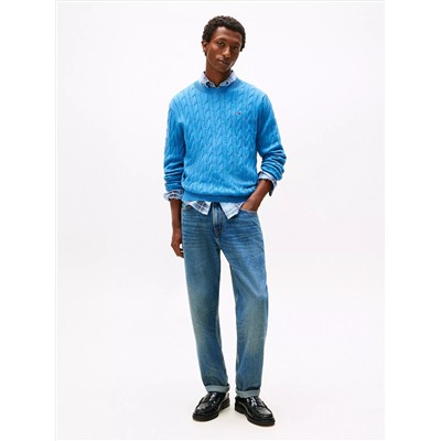 Cable Knit Crewneck Sweater