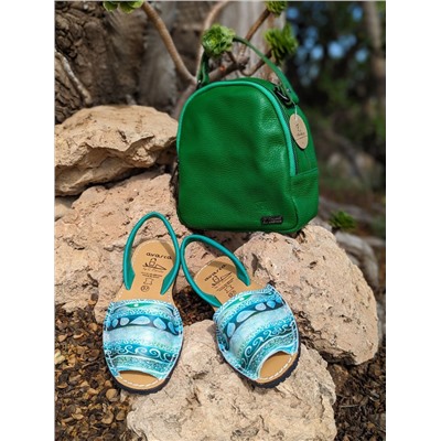 AVARCA MENORQUINA · 377AV · Verde+AB.Z · Pelle · mochila NAPA (630) ENCINA АКЦИЯ