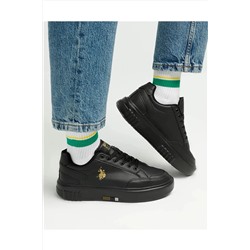 U.S. Polo Assn. U.s. Polo Assn. Siber 3Pr Kadın Siyah Sneaker Ayakkabı AY1702