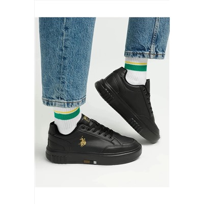 U.S. Polo Assn. U.s. Polo Assn. Siber 3Pr Kadın Siyah Sneaker Ayakkabı AY1702