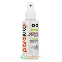 Parakito Spray Famille Anti-Moustiques & Anti-Tiques 75ml