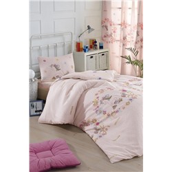 Ev & Ev Home Kolay Ütülenir Nevresim Takımı Tek Kişilik Unicornlar Pembe Ep-021395