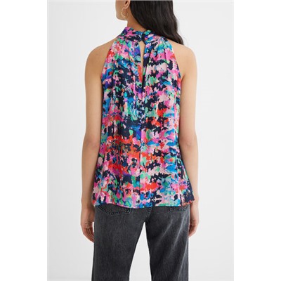 Blusa loose cuello halter