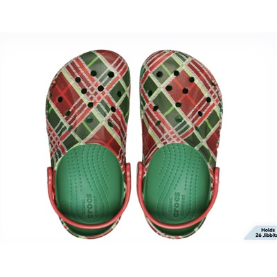 Kids’ Baya Holiday Plaid Clog