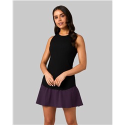 WOMEN'S SOFT RIB HIGH NECK TANK
