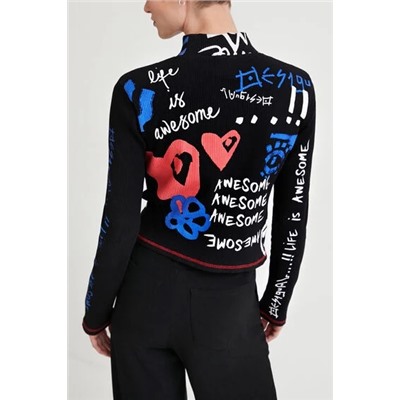 Camiseta canalé Life is awesome