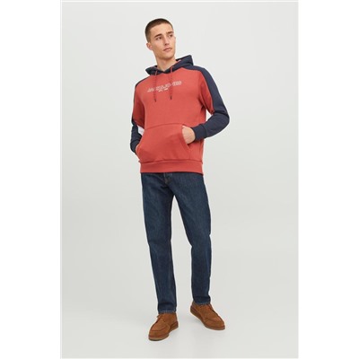 Sudadera con capucha Rojo teja