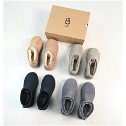 Зимние теплые замшевые короткие ботинки с нескользящей подошвой