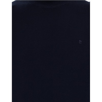 Lacivert Slim Fit Yarım Balıkçı Yaka Basic Triko Kazak