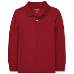 Boys Uniform Long Sleeve Soft Jersey Polo