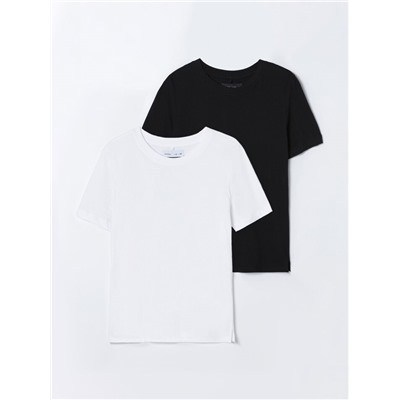PACK OF 2 BASIC ROUND NECK T-SHIRTS