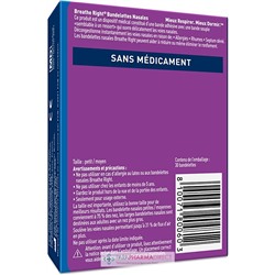 Breathe Right Bandelettes Nasales Sensitive 30 Bandelettes