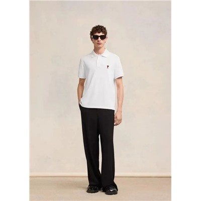 Хлопковая базовая рубашка-поло, модель унисекс   AM*I