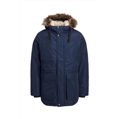 Parka con capucha Azul marino