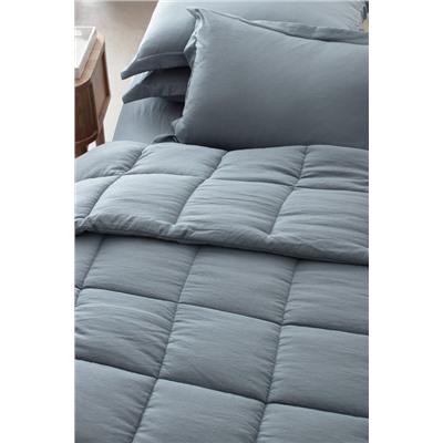 Mona Tek Kişilik Comforter Set - İndigo