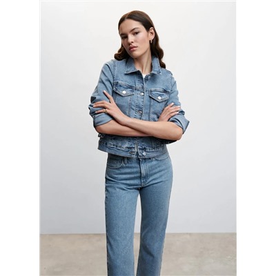 Cazadora vaquera bolsillos -  Mujer | MANGO OUTLET Melilla