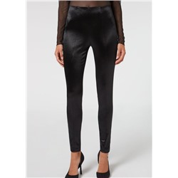 Skinny Leggings in Satin-Optik