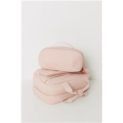 Neceser mediano rubber rosa