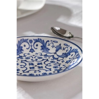 Reve Bleu Serenity Yemek Tabağı - 20 cm - Mavi/Beyaz