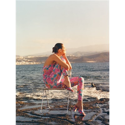 Gemusterter Jumpsuit