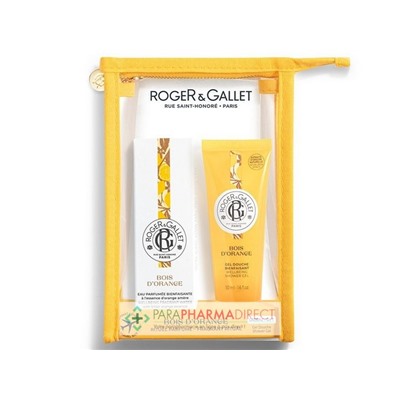 Roger & Gallet Bois d'Orange - Trousse Eau Parfumée Bienfaisante 30ml + Gel douche 50ml OFFERT