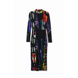 SPECIAL PRICES Vestido midi arty M. Christian Lacroix