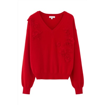 Jersey de lana Rojo