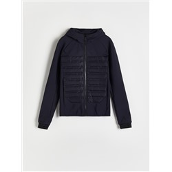 Jacke aus materialmix