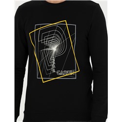 Siyah Regular Fit Sweatshirt