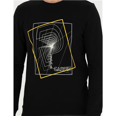 Siyah Regular Fit Sweatshirt