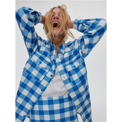 Karierte Hemdjacke