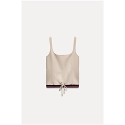 RIBBED STRETCH TOP