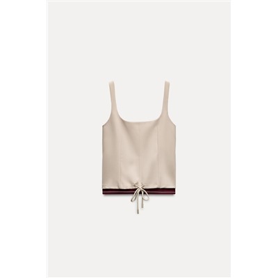 RIBBED STRETCH TOP