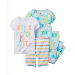 4-Piece Snug Fit Cotton PJs