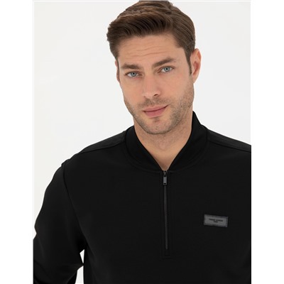 Siyah Regular Fit Sweatshirt